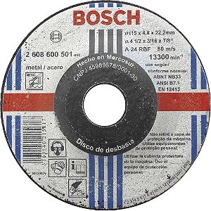 Disco de desbaste 115,0mm x 4,8mm x 22,23mm Expert BOSCH