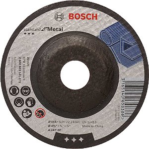 Disco de desbaste 115,0mm x 6,0mm x 22,23mm Standard BOSCH