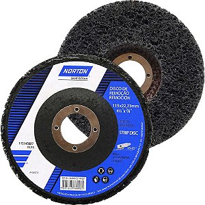 Disco de fibra Strip Disc 115,0mm x 22mm preto NORTON - 5 unidades