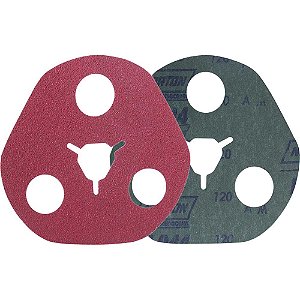 Disco de lixa avos 115mm grão 120 3 furos para desbaste de metais F900 NORTON