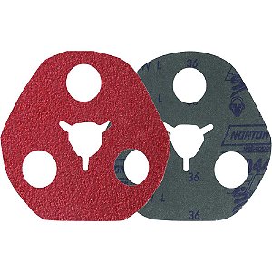 Disco de lixa avos 115mm grão 36 3 furos para desbaste de metais F900 NORTON