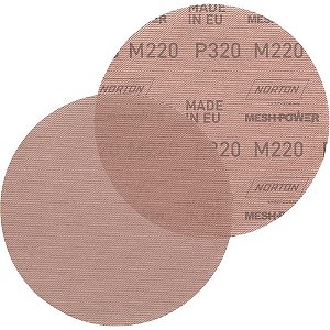 Disco de lixa telado com costado em pluma 152mm grão 320 M220 MESHPOWER NORTON