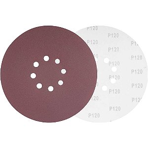 Disco de lixa com costado em pluma 225mm grão 120 para as lixadeiras LPV 400B LPV 600 LPV 925 LPV 950B e LPV 1000 VONDER
