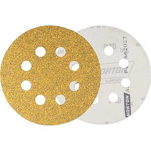 Disco de lixa com costado em pluma 5" grão 180 A290 NORTON - 100 unidades