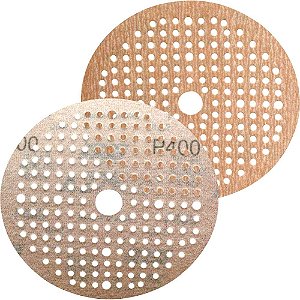 Disco de lixa com fixa fácil 150mm P400 MULTI-AIR NOGRIP 181 furos NORTON