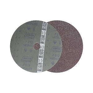 Disco de lixa costado em fibra 7" - 180mm grão 36 F-212 Metalite embalagem com 10 peças NORTON