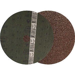 Disco de lixa costado em fibra 7" - 180mm grão 24 F-212 Metalite embalagem com 10 peças NORTON