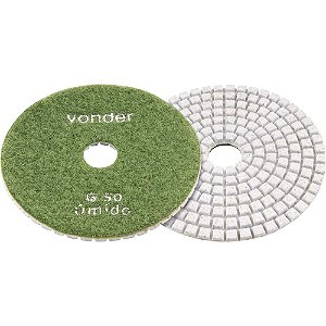 Disco de lixa diamantado com costado em pluma 4" grão 50 VONDER
