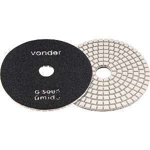 Disco de lixa diamantado com costado em pluma 4" grão 5000 VONDER