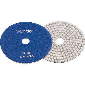 Disco de lixa diamantado com costado em pluma 4" grão 80 VONDER