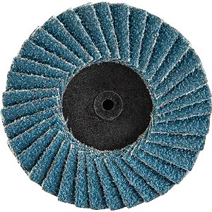 Flap-disc disco de desbaste/acabamento 2" - 50mm óxido de zircônio grão 80 para sistema de encaixe rápido VONDER