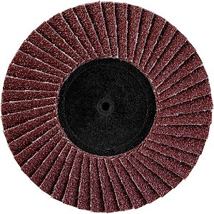 Flap-disc disco de desbaste/acabamento 3" - 75mm óxido de alumínio grão 80 para sistema de encaixe rápido VONDER