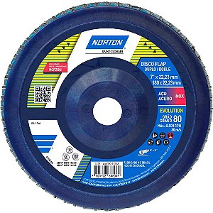 Flap-disc disco de desbaste/acabamento 7" - 180mm grão 80 R-822 NORTON