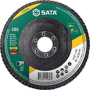 Flap-disc disco de desbaste/acabamento 4.1/2" - 115mm cônico grão 80 ST55503G SATA