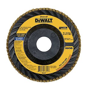Flap-disc disco de desbaste/acabamento 4.1/2" - 115mm grão 120 zircônia base plástica reta DEWALT