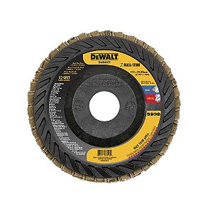 Flap-disc disco de desbaste/acabamento 4.1/2" - 115mm reto dual trim grão 60 DEWALT