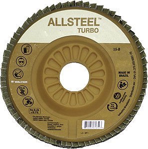Flap-disc disco de desbaste/acabamento 7" - 180mm grão 120 EALLSTEEL TURBO 15B712 WALTER