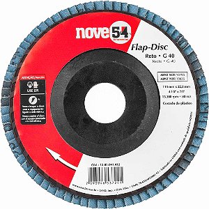 Flap-disc disco de desbaste/acabamento 4.1/2" - 115mm grão 40 NOVE54