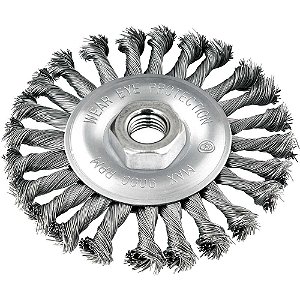 Escova circular 4" x 1/2" M14 torcida VONDER