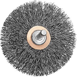 Escova circular de aço carbono 2" com fio ondulado haste de 1/4" DW49007 DEWALT