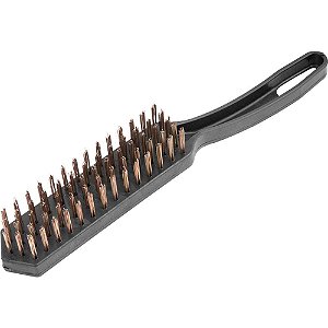 Escova manual com cerdas de aço 5 fileiras com cabo de plástico VONDER