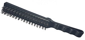 Escova manual com cerdas de aço cabo de plástico ABRASFER