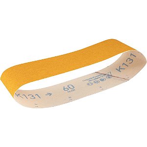 Cinta de lixa 75mm x 610mm grão 60 costado de pano para madeiras maciças e laminadas K131 NORTON - 10 unidades