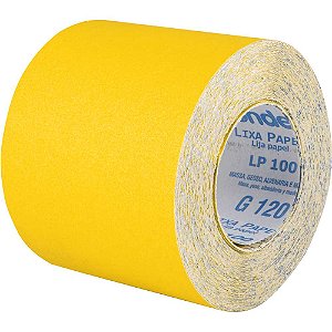 Lixa costado de papel em rolo 120mm x 25m grão 120 LP 100 VONDER