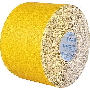 Lixa costado de papel em rolo 120mm x 25m grão 40 LP 100 VONDER