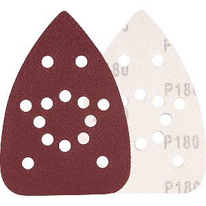 Lixa delta com costado em pluma 140mm x 140mm x 93mm grão 180 embalagem com 10 peças VONDER