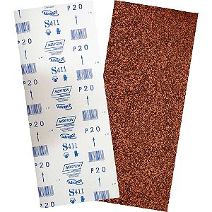 Lixa folha grão 20 S411 305 x 750mm para assoalho de madeira 05539503291 NORTON