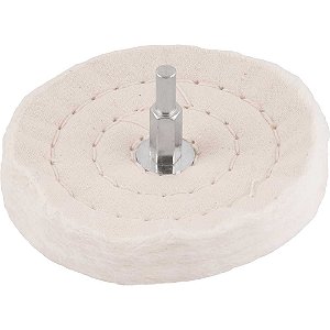 Roda de pano para polimento 4" com haste VONDER