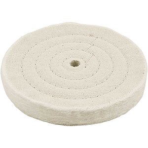 Roda de pano para polimento 6" x 5/8" furo 1/2" VONDER