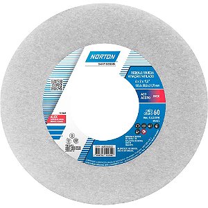 Rebolo copo reto 101,6mm x 50,8mm x 31,8mm grão 60 NORTON