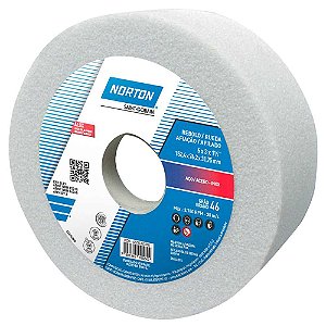 Rebolo copo reto 152,4mm x 76mm x 31,8mm 38A grão 46 NORTON
