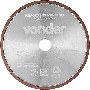 Rebolo diamantado para afiação de serras 150mm VONDER