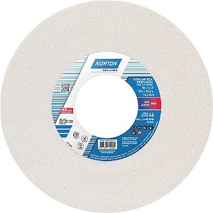 Rebolo reto 10" x 1" 38A grão 46 branco NORTON