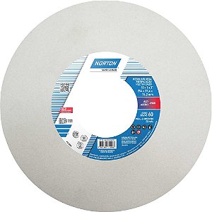 Rebolo reto 10" x 1" 38A grão 60 branco NORTON