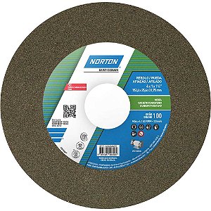 Rebolo reto 6" x 1" 39C grão 100 verde NORTON