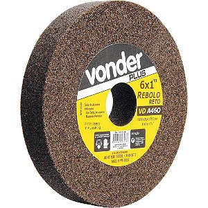 Rebolo reto 6" x 1" grão 36 marrom VONDER PLUS