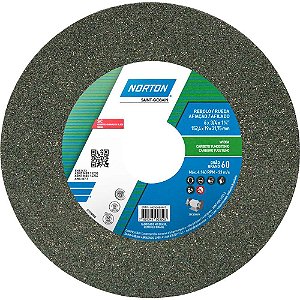 Rebolo reto 6" x 3/4" 39C grão 60 verde NORTON