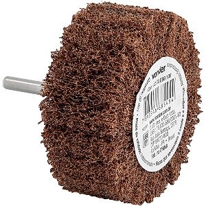 Roda com haste para acabamento 80mm x 35mm grão 100 VONDER