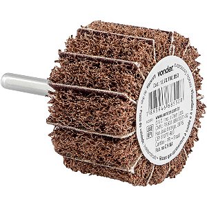 Roda com haste para remoção e acabamento 50mm x 30mm grão 100 VONDER