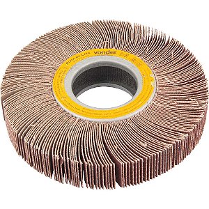 Roda de lixa 150mm x 25mm sem haste grão 100 VONDER