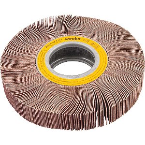 Roda de lixa 150mm x 25mm sem haste grão 120 VONDER