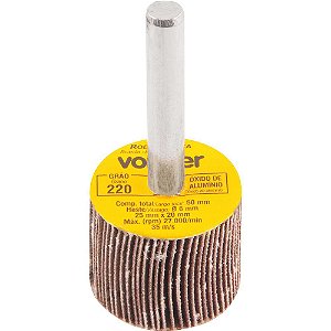 Roda de lixa 25mm x 20mm com haste grão 220 VONDER