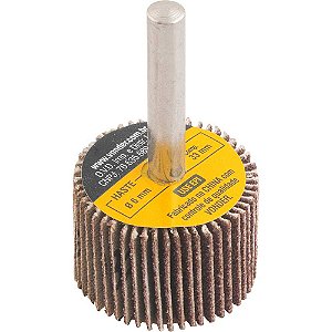 Roda de lixa 30mm x 20mm com haste grão 80 VONDER