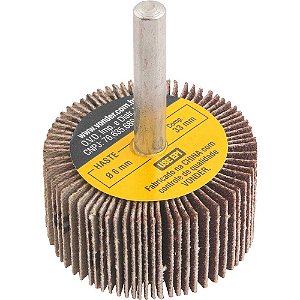 Roda de lixa 40mm x 20mm com haste grão 120 VONDER