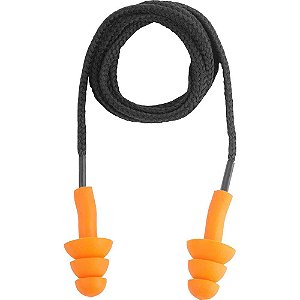 Protetor auditivo tipo plug de silicone com cordão em algodão VONDER