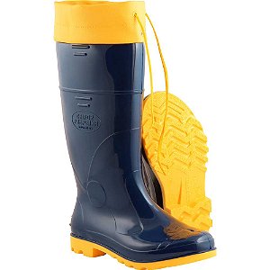 Bota de PVC azul/amarela polaina 39 CALFOR PAMPEANA